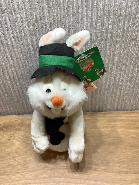 PELUCHE WARNER BROS Looney Tunes Bugs Coniglio Peluche Ritirato Raro peluche-warner-bros-looney-tunes-bugs-coniglio-peluche-ritirato-raro