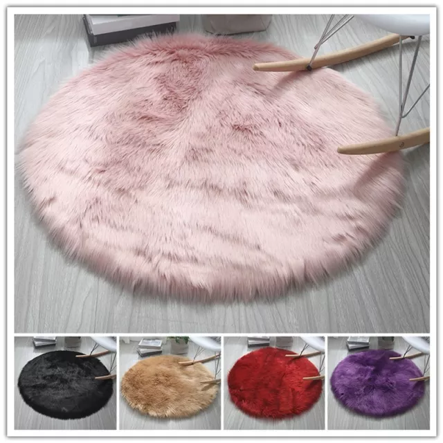 Luxurious Faux Sheepskin Bedside Rug in Soft Texture for Modern Home Decor