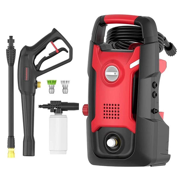 POWERWORKS 1700PSI ELECTRIC Pressure Washer 1.2GPM with 20Ft Hose and