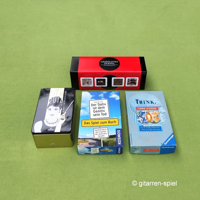 4 giochi dal 16/12 anni completi top! Doppio film misto quiz Think Logo Card