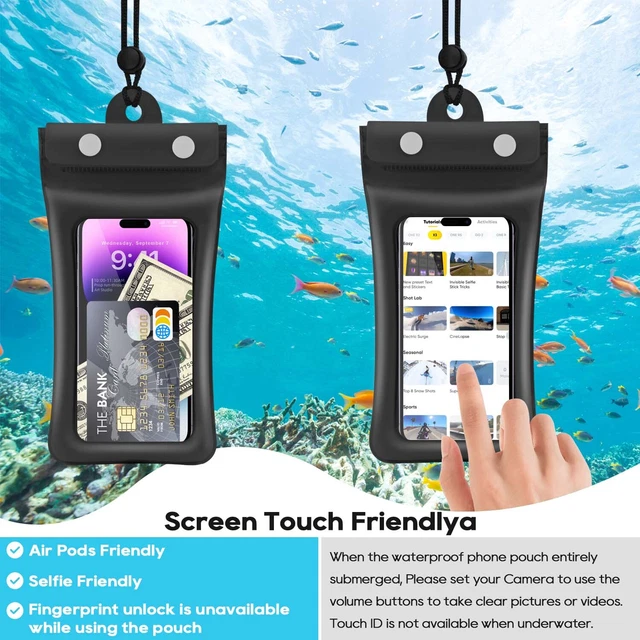 Waterproof Floating Cell Phone Pouch Dry Bag Case Cover For iPhone Samsung