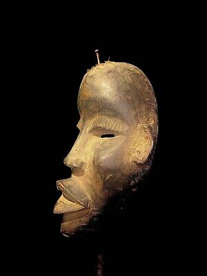 African art Vintage Hand CARVD Dan mask, Authentic Antique Mask  - 2951