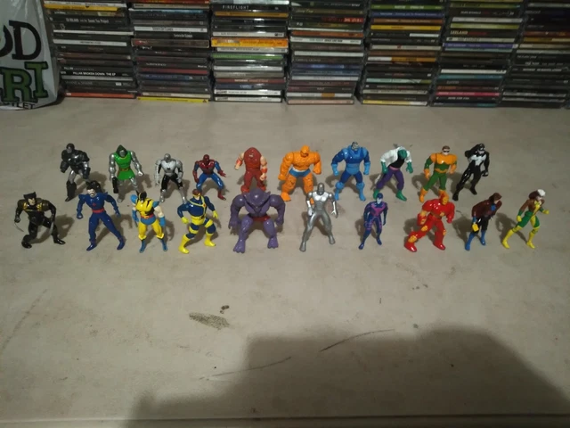 Lot of 20 Marvel X-Men Heavy Metal heroes Die-Cast  Toy Biz rare htf