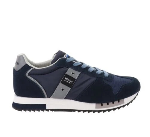 Blauer Chaussures S3QUEENS01 Baskets Homme en Cuir et Tissu Fermeture Lacets
