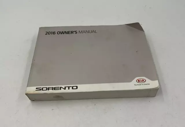 2016 Kia Sorento Owners Manual Handbook OEM F04B36056