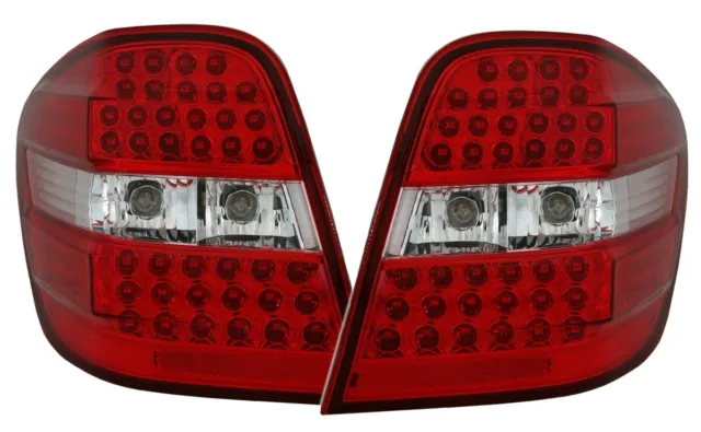 LED Rückleuchten Set in Rot Weiss für Mercedes M-Klasse W164 Heckleuchten