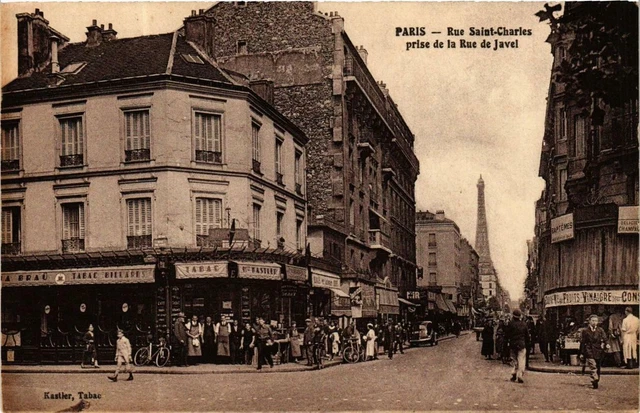 CPA PARIS 15e Rue Saint-Charles. Rue de Javel (479673)