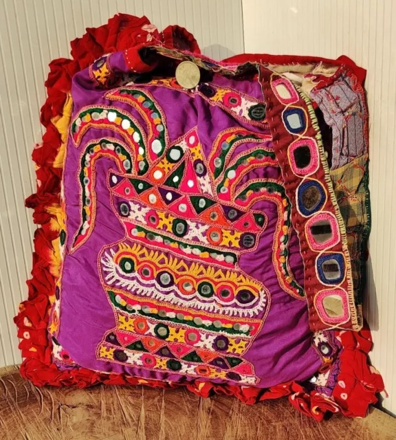 Banjara Handmade Kuchi Ethnic Embroidery Tribal Mirror Boho Shoulder Bag