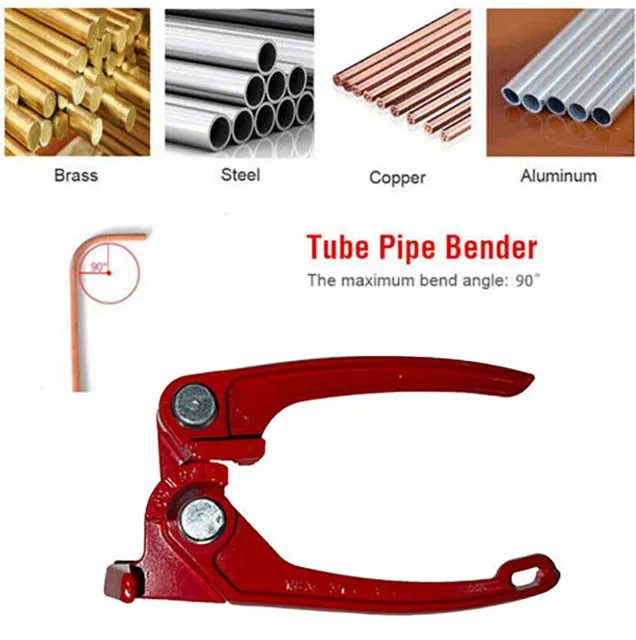 Pipe Bender 1/8” 3mm 3/16” 4mm 1 /4” 6mm 45° 90° Brake Line Bending Tool