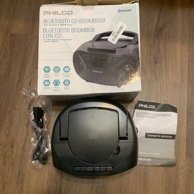 PORTABLE CD PLAYER Boombox with Bluetooth and AM FM Radio Boom Box CD