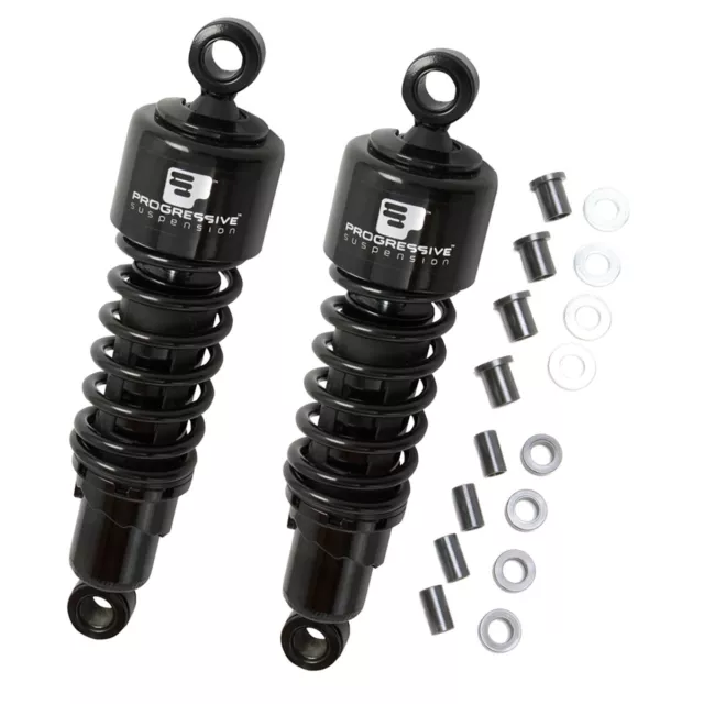 Progressive Suspension 412 Harley Shocks 12.0" Black - 412-4068B