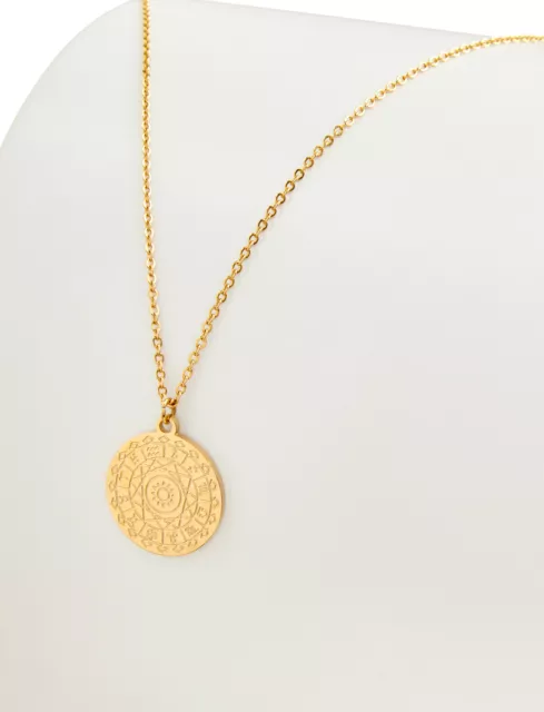 NEW Destiny Necklace in Yellow Gold with Zodiac Medallion by Dear Addison