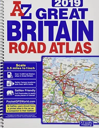 Great Britain Road Atlas 2019 (A4 Spiral) by Geographers' A-Z Map Co Ltd Book