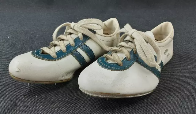 alt Kinder Schuhe Spikes Turnschuh Leder Germina spofa DDR Vintage Kult Training