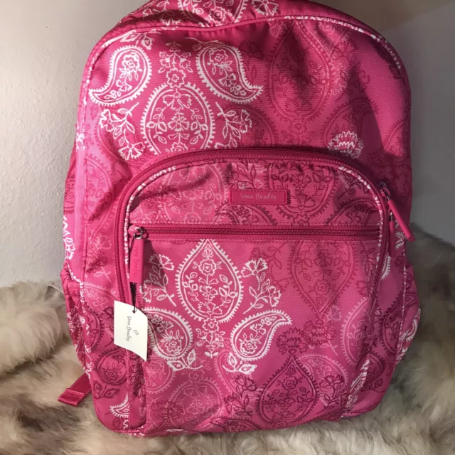 NWT Vera Bradley Campus Backpack - Lighten Up - Stamped Paisley