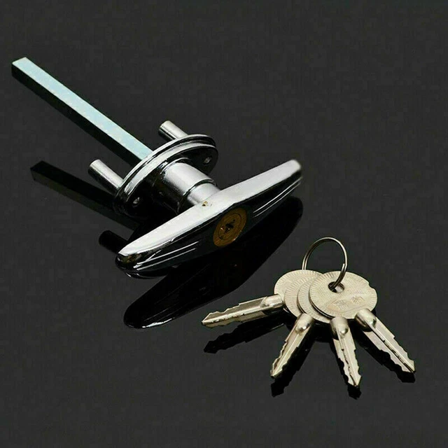Cerradura de puerta de garaje tornillo cerradura de puerta puerta de garaje T manija con cerradura llave DE
