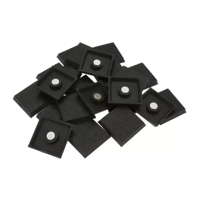 30mm Square Wargaming Plastic Model Bases + Magnet for Warhammer, AOS, 40K