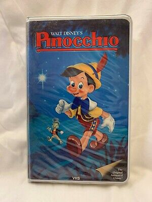 Walt Disney Black Diamond Classics Vhs Pinocchio Rare Clamshell Version