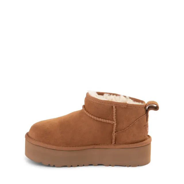 UGG Kid's CLASSIC ULTRA MINI PLATFORM 1157791K CHESTNUT Casual Suede Boots