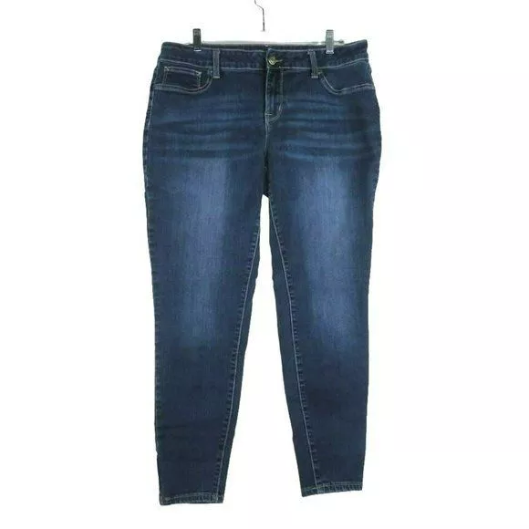 Maurices Skinny Leg Jeans Women's Size XL Regular Medium Wash Blue Denim 34X30