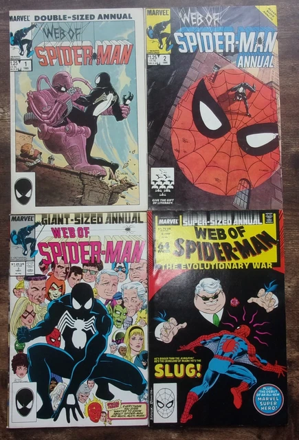 Web Of Spiderman Annual 1-4: Very Good Condition