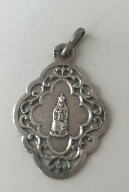 Médaille Religieuse Notre-Dame De Liesse - Plaqué Argent - Occasion