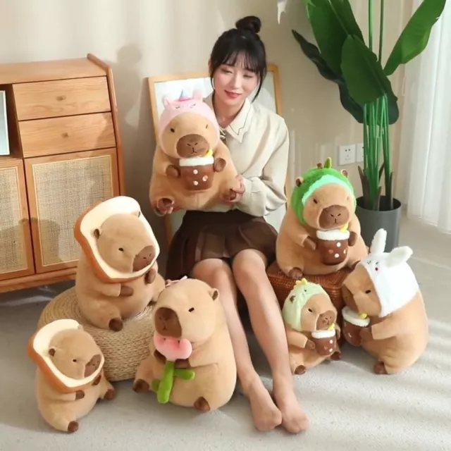 Cosplay Capybara Plush Toy Plush Simulation Capibara