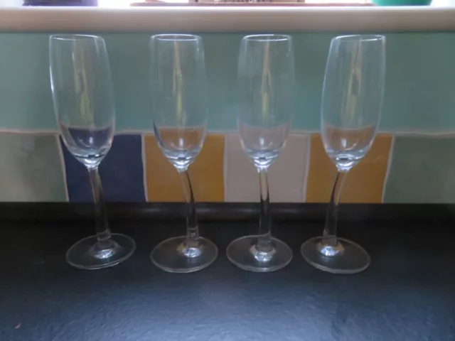 Wonky 4 x Champagne flutes - J.P. Chenet - Vintage - See listing