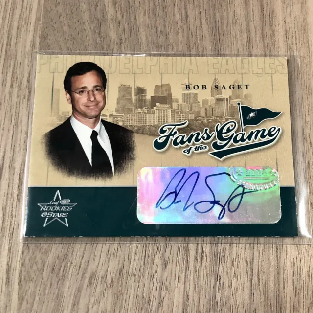 2004 Leaf Rookies & Stars BOB SAGET Auto Fans of the Game