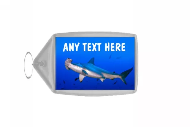 Hammerhead Shark Personalised Keyring