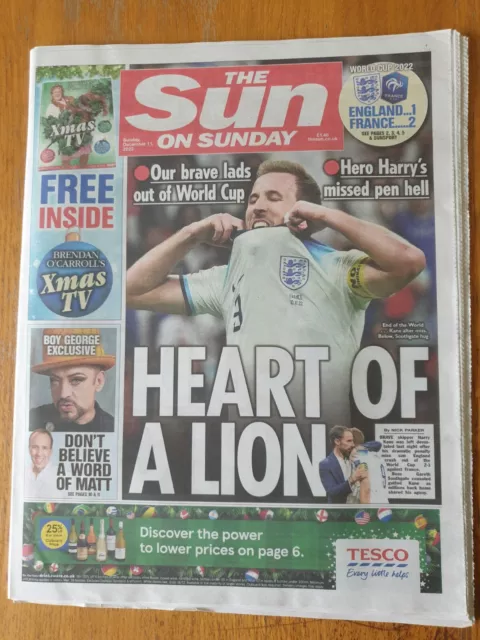 The Sun On Sunday 11th Dec 22 - France Knock England Out Of Qatar 2022 World Cup