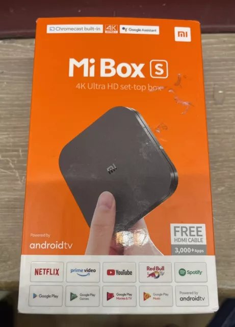 Mi Box S 4K HDR Android TV Streaming Dolby Google 8Go Iþtv 2nd Gen