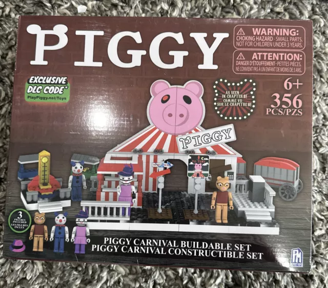 PIGGY CARNIVAL BUILDING SET & FIGURES WITH DLC CODES ! 