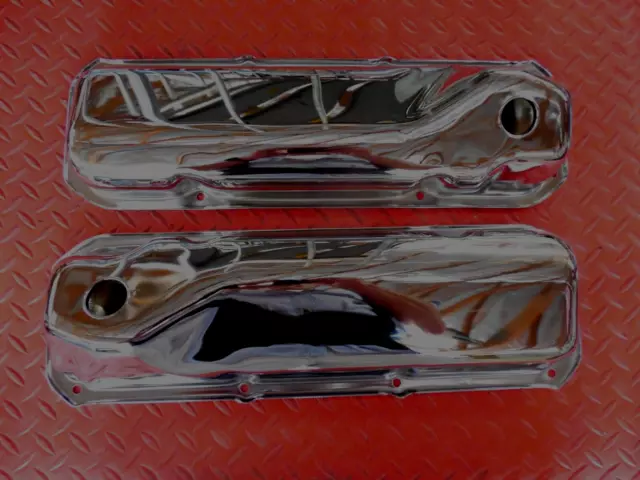 Valve Cover Set Ford 351C 400M 351M Chrome Baffled