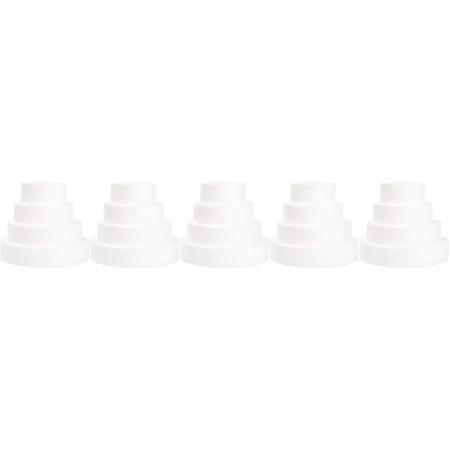 20 piezas Modelos de pasteles falsos multicapa moldes de práctica de pasteles decoración de pasteles