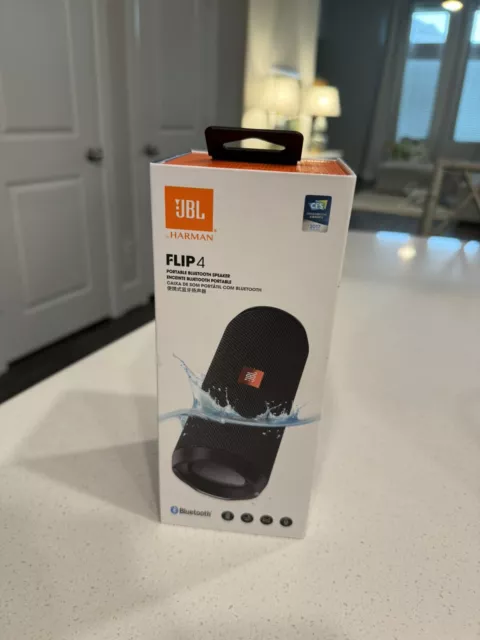 JBL Flip 4 Bluetooth Portable Speaker - Black (JBLFLIP4BLK) – See Description