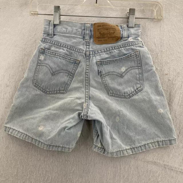 Vintage Levis Denim Shorts Girls Shorts Size 7 2