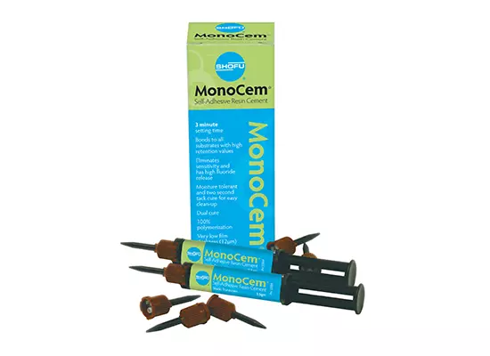Shofu Dental MonoCem Self-Adhesive Dual Cure Resin Cement Bleach White Kit