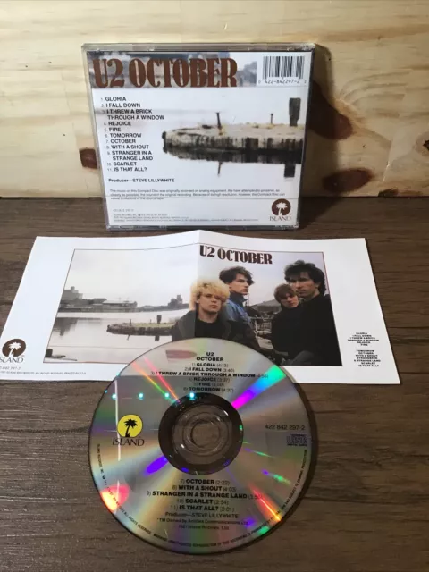 U2 : October CD (2001)