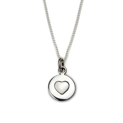 Argent Sterling - Amour Cercle Collier - Argent Coeur - Tales From The Earth