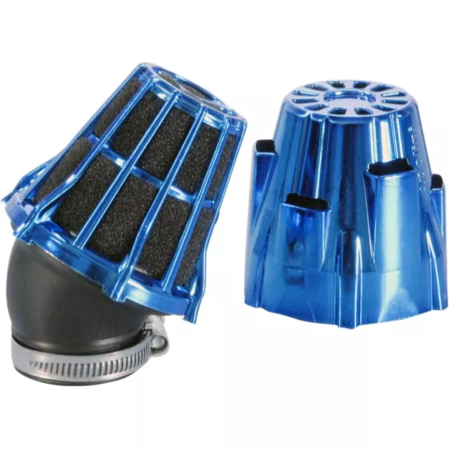 Lufi Luftfilter für: Polini Blue Air Box 37mm 30° blau-schwarz 203.0114 filter d