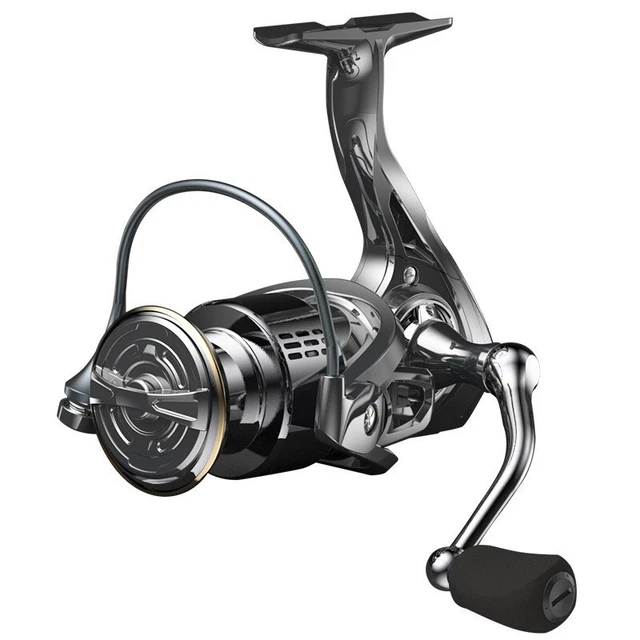 1 Luya Pâle Coupe Pêche Moulinet Spinning Roue CNC Métal Rockeur Bras Résistant