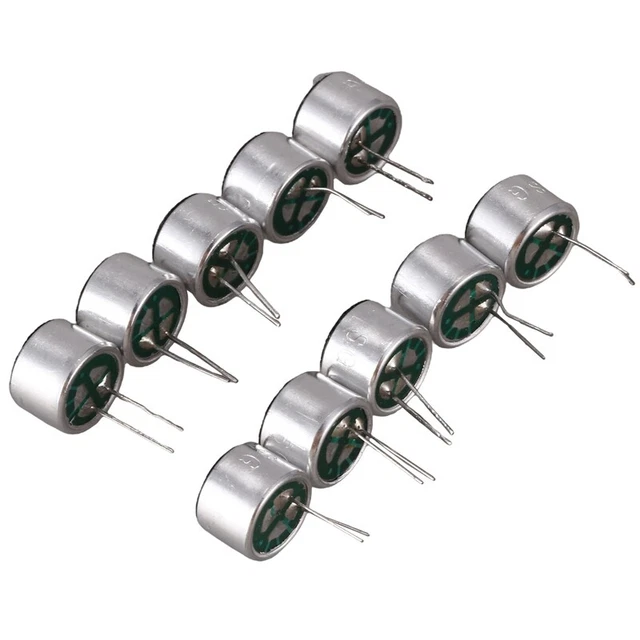 10 PCS 9.7mm x 7mm 2 Pin MIC Capsule Electret Condenser Miniphone K5Q1Q1