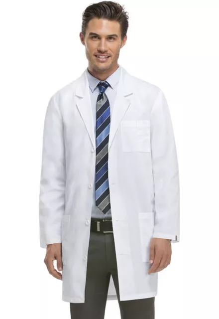 Dickies 37" Unisex White Lab Coat Style 83402 (All Sizes)