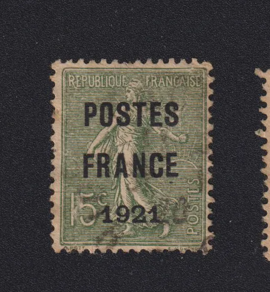 Timbre France Préoblitéré N° 34 prèo 34, 15 c Semeuse Poste France 1921 020105