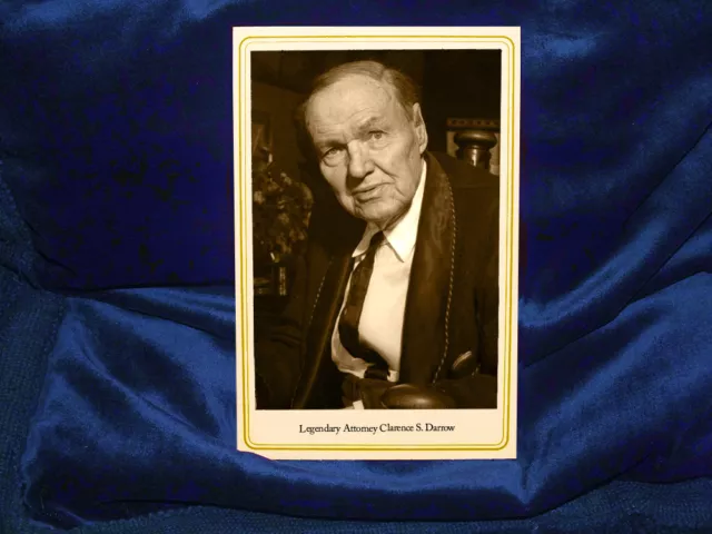 CLARENCE DARROW Famous Legal Titan Cabinet Card Photograph Vintage CDV