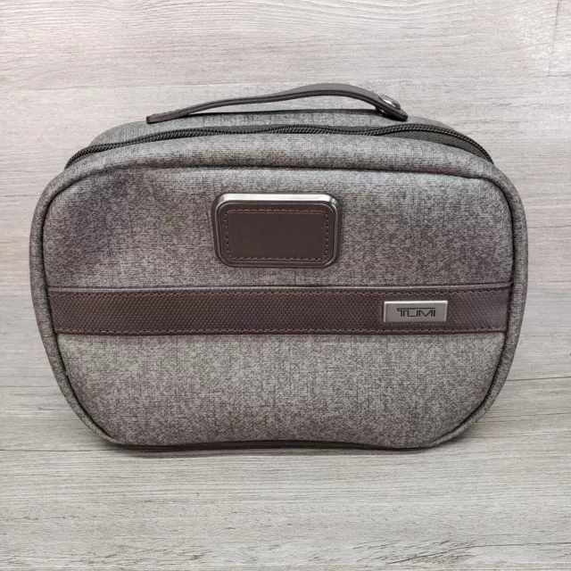Tumi Alpha II Zip Split Travel Kit Toiletry Brown Unisex