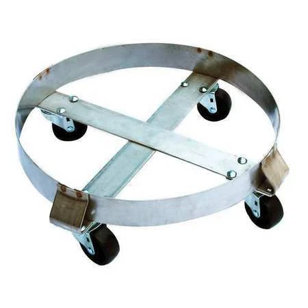 Zoro Select 6Fvh5 Drum Dolly,800 Lb.,6-1/2 In H,30 Gal.