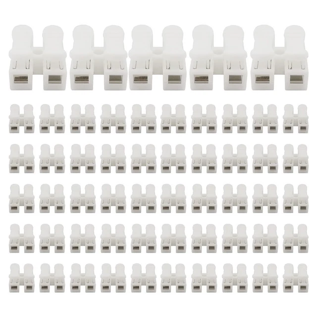 Versatili Connettori CH2 2 Pin Adatti per Cablaggio Elettrico Lampada (inferiore