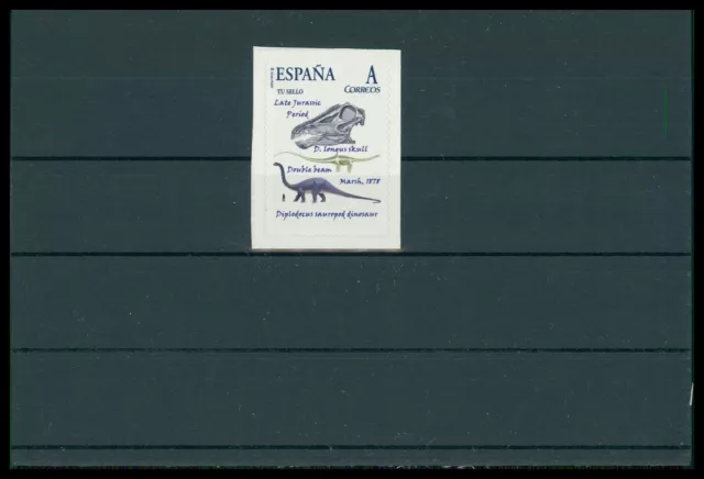 SPAIN DINOSAUR DINOSAURE DINOSAURIER - CUSTOM STAMP - MNH ONLY 10 RARE!! cm11